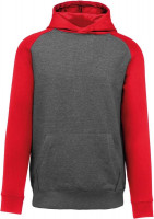 Grau Heather / Sporty Rot